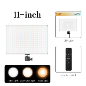 11 inch LED Fill Lamp Video Light Panel Bi-color 2700k-5700k Panel lights for makeup photography light lighting for photography photography props studio light led light photography portable led light panel light ring light