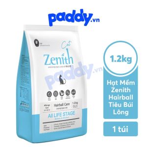 Hạt Mềm Cho Mèo Zenith Hairball Tiêu Búi Lông
