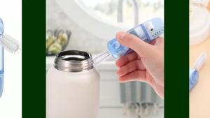 3 in 1 Cup Lid Cleaning Brush Portable Cleaning Brush Set Crevice for Bottle Gap Tight Spaces Cup Portable Multifunctional Lid Cleaner