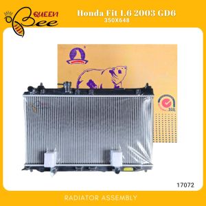 QUEENBEE 17072 Honda Fit 1.6 2003 GD6 Radiator Assembly M/T 350X648X16mm 19000-REJ-W01 (Polar)