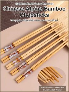 Tableware and Chopsticks Bamboo Smooth and not Easy to Hurt Hands High Temperature Charcoalization Process