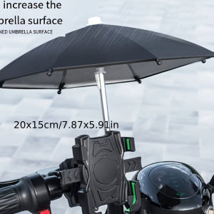 Take Out Electric Vehicle Waterproof Sunshade Small Umbrella Mobile Phone Holder Motorcycle Electric Bottle Car Bicycle Navigation Mobile Phone Holder