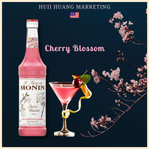FREE GIFT Monin  Premium Syrup Cherry Blossom 700ml Made in France