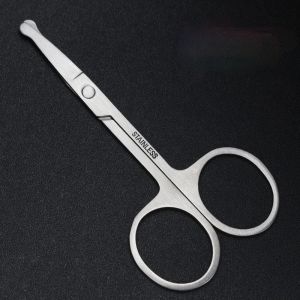 1Pcs Stainless steel Eyebrow scissors /Nose hair scissors Pointed /Round Head Beauty Trimmer cutter nail cutter
