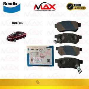DB 1163 GCT BENDIX BRAKE PAD REAR FOR HONDA SIRCITY TYPE Z 99-01CITYJAZZ 03-19