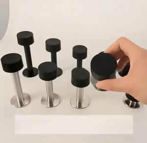 Thick Rubber Door Stop Adhesive No Drilling Door Stopper Wall & Floor Bumper