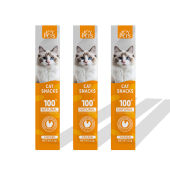 JoyCat Treats Premium Creamy Cat Strips Salmon Chicken Grain-free No Preservatives No Attractants 15g