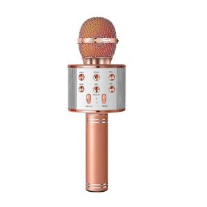 [✅SG Ready Stock] WS858 Bluetooth Wireless Condenser Karaoke Microphone Player Mic Speaker