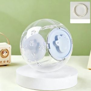 OUTOPEN Portable Hamster Running Ball Escape Proof 12/15/18cm Small Pet Running Ball Traction Rope Multi-function Hamster Exercise Ball Small Pet