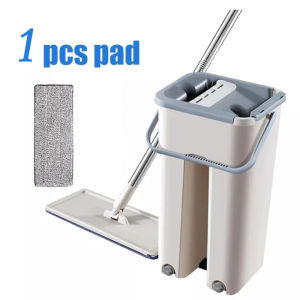 360° Rotation Flat Mop Floor Cleaning Microfiber Squeeze Mop Floor Clean Automatic Dehydration