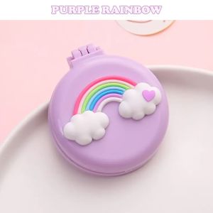 Foldable Makeup Mirror Hair Comb Set Head Scalp Massage Air Cushion Brush Pocket Mirrors