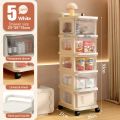Trolley Cart  Drawer-Type Storage Rack With Wheels. 