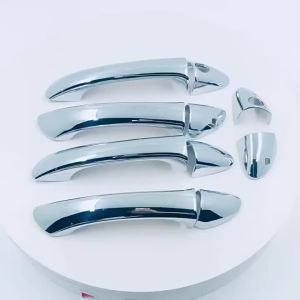 เหมาะสำหรับ 00-06 รถเบนซ์ W203 ที่จับ ฝาครอบมือจับประตู BENZ ฝาครอบมือจับสี่ประตู ตกแต่งที่ปรับปรุง #