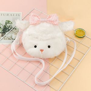 CRNGW Cute Lovely Student Panda Frog Cartoon Bear Plush Coin Purse Kids Plush Doll Bag Children Bag Women Handbag Bag Single Shoulder Bag