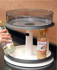 New:XL Multi Functional 360 Rotating Shelf Seasoning Fruits Storage Rack