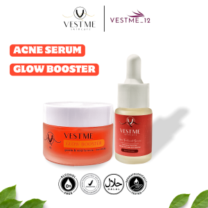 VESTME Paket Glow Booster Red Jelly & Acne Serum [2 in 1] - BPOM