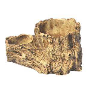 Cây nhựa gốc chậu trồng cây xương rồng Chậu hoa bắt chước thiết kế gốc cây cho không gian vườn nhà sử dụng ngoài trời trong nhà