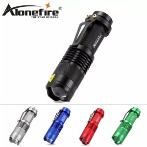 AloneFire SK68 Mini Flashlight Q5 LED Aluminum Zoom Torch Waterproof Camping Lamp Suitable for backpacking