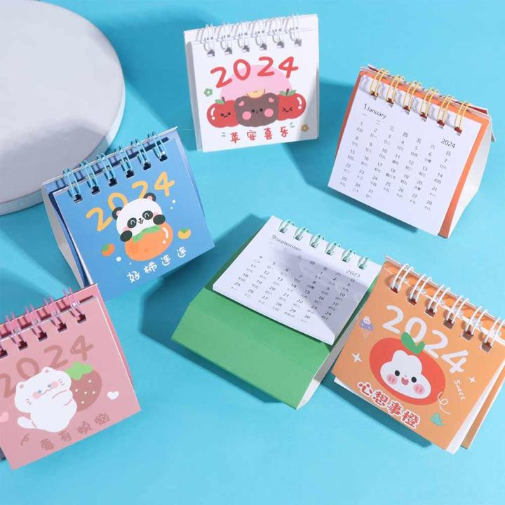 BAEZH Fruit 2024 Calendar Mini Cute Mini Desktop Calendar Creative ...
