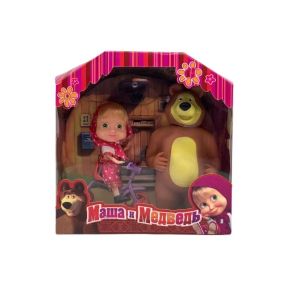 6.5นิ้วคลาสสิกมาช่าและหมีตุ๊กตาของเล่นการ์ตูนสีชมพูตุ๊กตาเด็กเสียงเคลือบอะนิเมะหมีของเล่นของขวัญวันเกิด