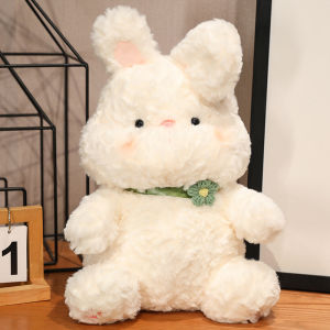 JOJO CASTLE Rabbit Soft Toy 28/45/55cm Super Soft Cute Rabbit Plush Toy White Bunny Stuffed Animals Doll Toys Bunny Soft Toy for Baby Children Kids Christmas Gifts 兔子 公仔