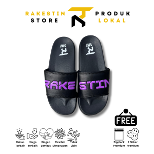 Rakestin - Sandal Slop Slide Pria Wanita Casual Kekinian Sandal Slip On Selop Original