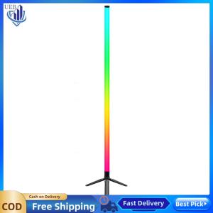 [Ueb Wholesale Center]Smart RGB LED Corner Lamp with APP and Remote Smart Modern Floor Lamp USB Power Supply for Living Room Bedroom