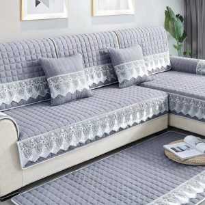 Universal sofa cover 1/2/3/4 seater &L shape sofa cushion cover foldable sofa bed cover non-slip All-inclusive long sofa cover