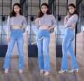 Celana Jeans Cutbray Rawis Wanita Import/Celana 2022 Viral Cewek/Celana Jeans Wanita Terbaru Ori/Jeans Kekinian Wanita/Celana Jeans Premium Wanita/Celana Cutbray Wanita. 