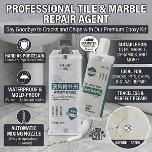 Tile Marble Repair Agent Crack Filler Ceramic Floor Repair Paste Glaze Repair Compound Pothole Filling Tool for Tile Marble Surface DIY Maintenance