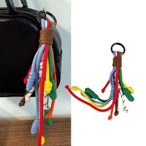 Cầu Vồng Dây dây đeo điện thoại Phong Cách Nylon Dây Keychain Cho Phụ Nữ túi trang nhã Quyến Rũ phụ kiện thủ công Cho Túi Xách