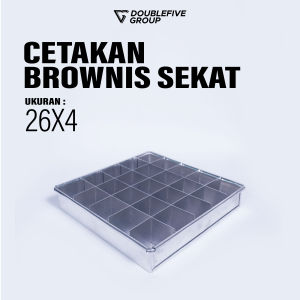 Cetakan Brownies Sekat Anti Lengket - Cetakan Kue Brownis Termurah 26 X 4