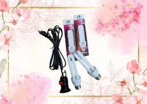 ชุดหลอดไฟ LED ขั้วห้อยสวิทซ์3เมตร หลอดไฟตะเกียบ2หลอด แสงขาว