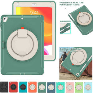 Casing for Apple IPad Mini 1 2 3 4 5 6Th Generation 7.9 8.3 Rotated Shockproof with Pencil Holder Case Cover