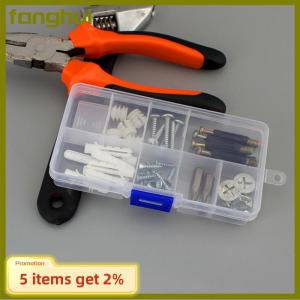 fanghui Plastic10 Hộp đựng trang sức có khe điều chỉnh được hộp sắp xếp hạt thủ công