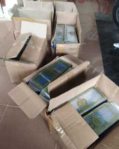 100 Lembar Plastik STNK glod glosiran partai motor mobil truk becak roda tiga plastik pelindung STNK plastik cover 100 Lembar gold