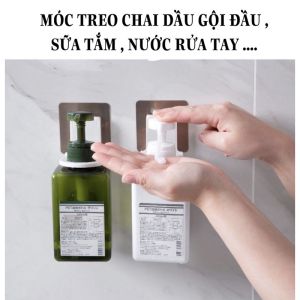 Giá Treo Chai Dầu Gội Sữa Tắm Nước Rửa Tay Dán Tường Tiện Dụng