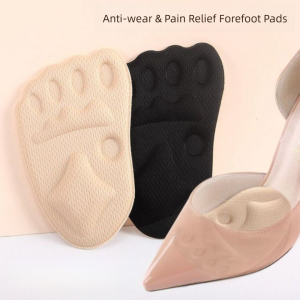 NAMSHEVA Sweat Absorption Metatarsal Foot Pads Thickening Foot Protector Pain Relief Insoles Soft Non-Slip Half Insole Women