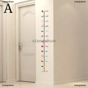 [COD] xiangshun Trái tim tường Sticker bé tăng trưởng biểu đồ dưới biển động vật chiều cao đo decal