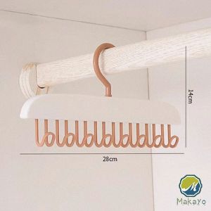 Makayo ไม้แขวนเสื้อ พลาสติกแบบยาว ประหยัดพื้นที่ clothes hanger