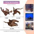 5 Pcs Driftwood Branches Aquarium Wood Decoration Natural Fish Tank Habitat Decor Wood for Lizard Assorted Size-Small. 