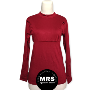 Baju Hamil Menyusui Bunsui Lengan Panjang Polos Bahan Spandek Rayon Premium