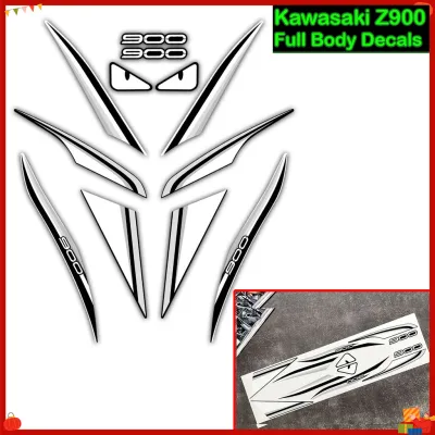 คาวาซากิ Z900ชุดสติกเกอร์กราฟิกร่างกายเฉพาะรุ่นสติกเกอร์ถังไวนิลติดตั้งได้ง่ายกันน้ำ UV