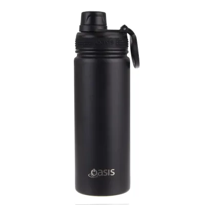 Oasis Stainless Steel Insulated Sports Water Bottle with Screw Cap 550ML | Hot Cold Leakproof Vacuum Outdoor Tumbler
