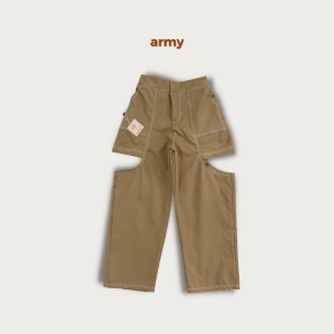 Celana Panjang Cargo Ripped Anak Perempuan Bahan Katun Twill Stretch Model Kulot Cargo Fahion Kekinian Umur 6-15 tahun NomenaKids 4445