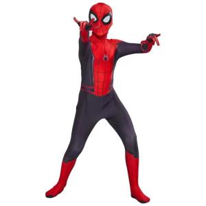 Miles Morales Spiderman Kids Costumes Into the Spider-Verse Kids Boys Girls Costume Miles Morales Cosplay Suit Tights Cosplay Super hero Halloween Costumes Far From Home Costume Cosplay Peter Parker