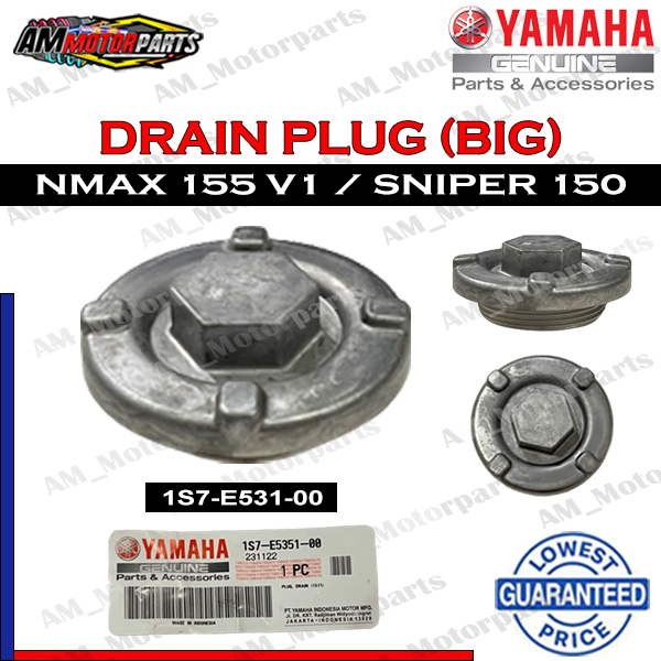 DRAIN PLUG FOR SNIPER 150 / NMAX 155 V1 (1S7-E5351-00) YAMAHA GENUINE PARTS