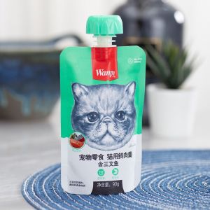 [Combo 10 gói] Súp thưởng Wanpy nắp vặn – Súp thưởng dinh dưỡng cho mèo túi 90gr