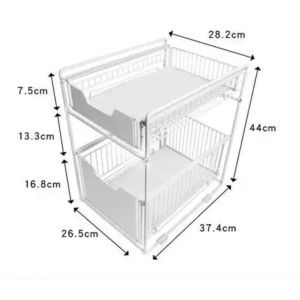 【Local spot】UMD kitchen storage rack folding storage rack fully foldable all-metal storage rack kitchen rack
