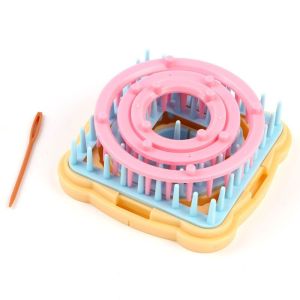 MMLUCK DIY May vá Thủ công Sợi len Bộ dệt kim hoa Daisy mẫu Máy dệt hoa Hoa đan Dụng cụ dệt kim Len sợi dệt kim